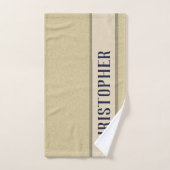 Persoonlijke Fluffy Structuur Aangepaste Blauwe Na Bad Handdoek (Handdoek)