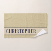 Persoonlijke Fluffy Structuur Aangepaste Blauwe Na Bad Handdoek (Handdoek)