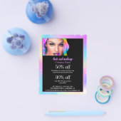 persoonlijke flyer voor haar en make-up business (Enkel)