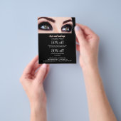 persoonlijke flyer voor haar en make-up business (Hand)