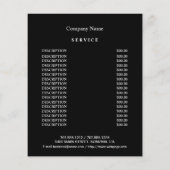 persoonlijke flyer voor haar en make-up business (Achterkant)