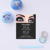 persoonlijke flyer voor haar en make-up business (Enkel)