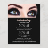persoonlijke flyer voor haar en make-up business (Voorkant)