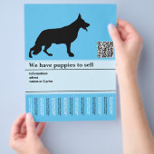 Persoonlijke flyer voor Minimal Shepherd Dog (Hand)