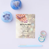 persoonlijke flyer voor nagelkunstenaars (Enkel)