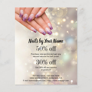 persoonlijke flyer voor nagelkunstenaars