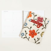 Persoonlijke Folk Scandi Boho Vintage Bloemmotief Planner (Display)