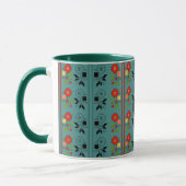 Persoonlijke Folklore Mok met Monogram Turquoise K (Links)