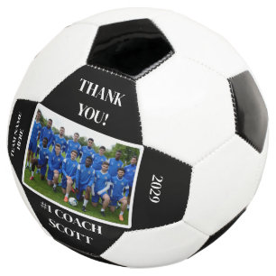 Persoonlijke Football Coach Team Foto Dank u Voetbal