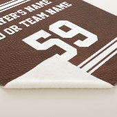 Persoonlijke Football-driemaandnaam, nummer Sherpa Deken (3/4)