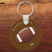 Persoonlijke Football enthousiaste foto's en tekst Sleutelhanger (Voorkant)