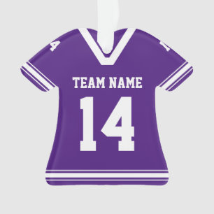 Persoonlijke Football Jersey Paarse Foto Ornament
