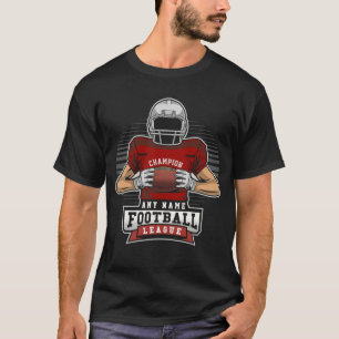 Persoonlijke Football League Speler Team Kampioen T-shirt