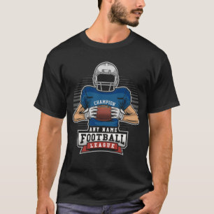 Persoonlijke Football League Speler Team Kampioen T-shirt