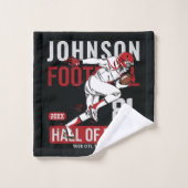 Persoonlijke Football SPELER Team NUMMER Sports Bad Handdoek (Wasdoekje)