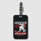 Persoonlijke Football SPELER Team NUMMER Sports Bagagelabel (Voorkant (verticaal))