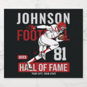 Persoonlijke Football SPELER Team NUMMER Sports Bier Etiket (Enkel label)