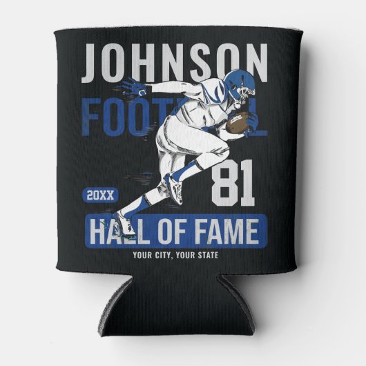 Persoonlijke Football SPELER Team NUMMER Sports Blikjeskoeler (Voorkant)