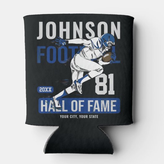 Persoonlijke Football SPELER Team NUMMER Sports Blikjeskoeler (Achterkant)