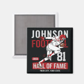 Persoonlijke Football SPELER Team NUMMER Sports Magneet (Voorkant / Achterkant)