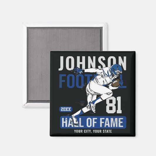 Persoonlijke Football SPELER Team NUMMER Sports Magneet (Voorkant / Achterkant)