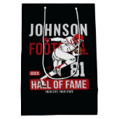 Persoonlijke Football SPELER Team NUMMER Sports Medium Cadeauzakje (Achterkant)