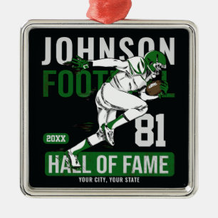Persoonlijke Football SPELER Team NUMMER Sports Metalen Ornament