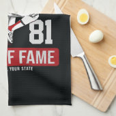 Persoonlijke Football SPELER Team NUMMER Sports Theedoek (Quarter Fold)