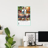 Persoonlijke fotherinneringcollage 2026 kalender poster (Thuiskantoor)