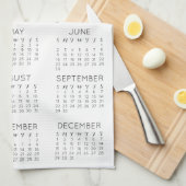 Persoonlijke foto 2019 Agenda 2019 Theedoek (Quarter Fold)