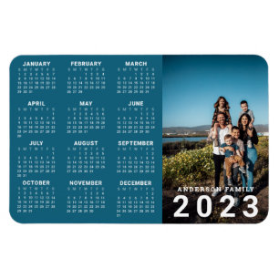 Persoonlijke foto 2023-agenda magneet