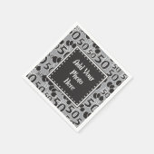 Persoonlijke foto 50th Birthday Paper Napkins Servetten (Hoek)