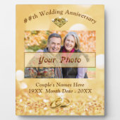 Persoonlijke foto 50th Wedding Jubileum Plaque Fotoplaat (Voorkant)