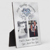 Persoonlijke foto 60e Jubileum Gift Fotoplaat (Zijkant)