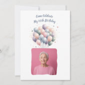 Persoonlijke foto 85 jaar aangepast kaart (Voorkant)