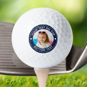 Persoonlijke foto aangepaste kleur en tekst golfba golfballen