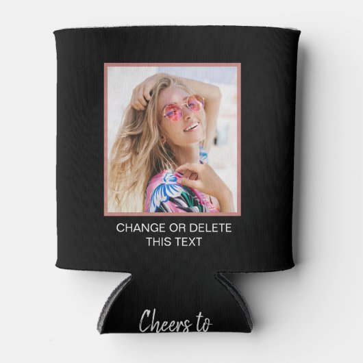 Persoonlijke foto | Aangepaste koelbox tekst Blikjeskoeler (Voorkant)