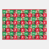 Persoonlijke foto, aangepaste naam Merry Kerstmis Inpakpapier Vel (Voorkant 3)