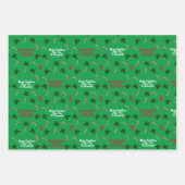 Persoonlijke foto, aangepaste naam Merry Kerstmis Inpakpapier Vel (Voorkant 2)