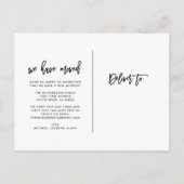 Persoonlijke foto | Aankondiging verplaatsen pense (Achterkant)