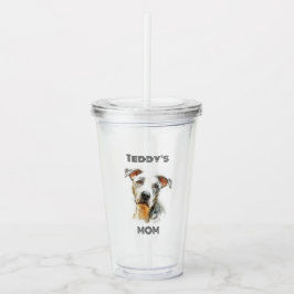 Persoonlijke foto-acryl tumbler voor hondenmoeders acryl drinkbeker