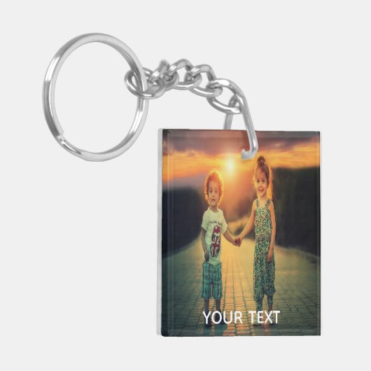 Persoonlijke foto Acrylische Sleutelhanger (Voorkant Links)