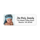 Persoonlijke foto-Adresetiketten Etiket (Voorkant)