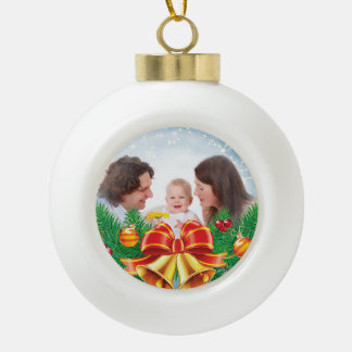 Persoonlijke foto afbeelding kerstvakantie foto keramische bal ornament