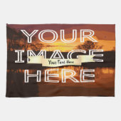 Persoonlijke foto-afdruktheehanddoek theedoek (Horizontaal)