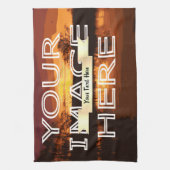 Persoonlijke foto-afdruktheehanddoek theedoek (Verticaal)