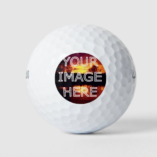 Persoonlijke foto afgedrukt golfballen (Voorkant)