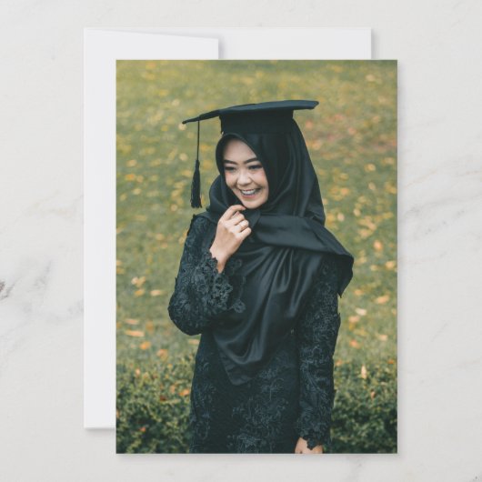 Persoonlijke Foto Afstudeeraankondiging Aankondiging (Voorkant)