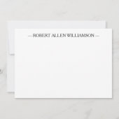 Persoonlijke foto Afstuderen flat Hartelijk dank Notitiekaartje (Achterkant)