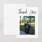 Persoonlijke foto-Afstuderen Hartelijk dank Kaart (Voorkant / Achterkant)